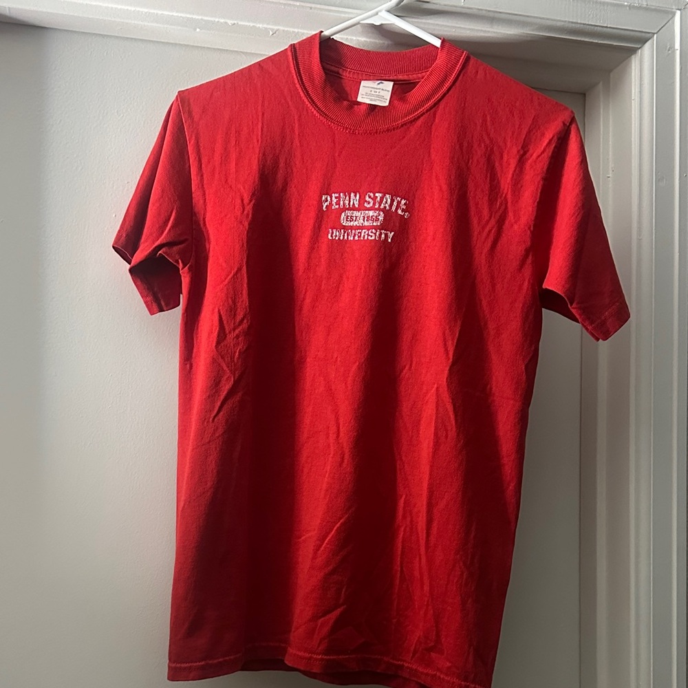 Jerzees Red Penn State University Short Sleeve Tee